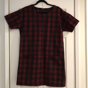 Mango plaid dress size M